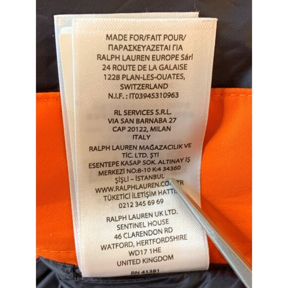 RLX Ralph Lauren Mens Orange Active Performance Jacket Size L RJ10625 GUC - Picture 13 of 16